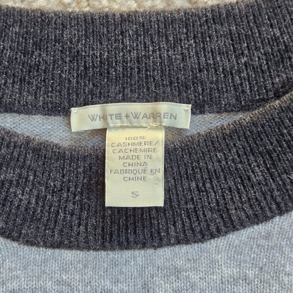 White & Warren Cashmere Sweatshirt Sweater - Picture 2 of 9